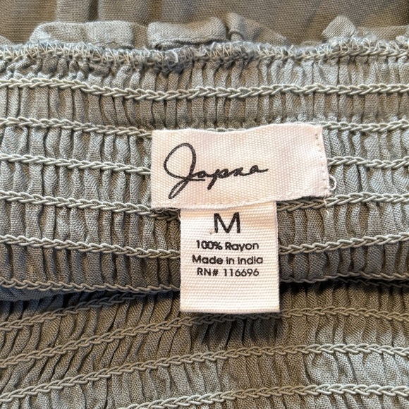 Japna Green Jumpsuit with Lace Trim Size Medium - Picture 7 of 13